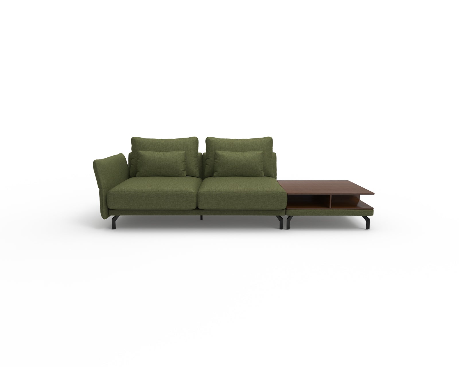 Seagull 2 Seater Sofa with Shelf Table (Right)